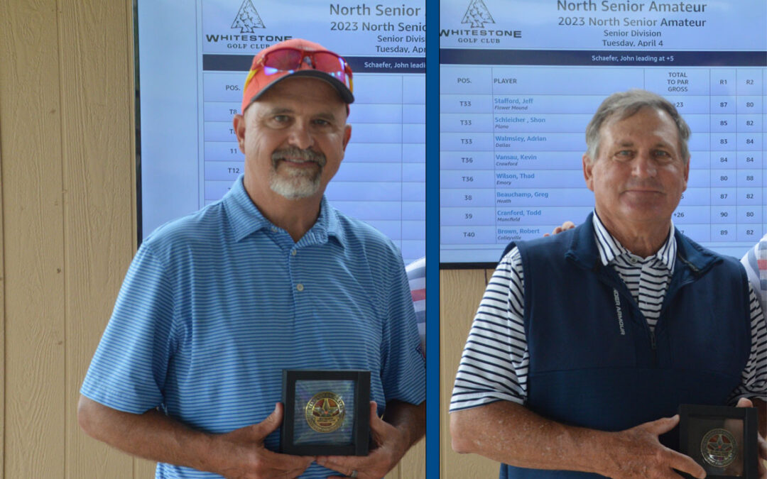 John Schaefer wins North Senior Amateur and Rick Lindsay wins Super Senior Amateur