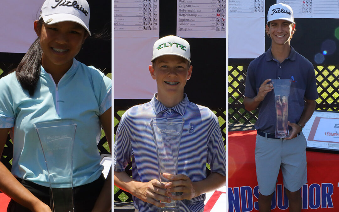 Hilario, Anderson, and Lee Take Bluebonnet Championship Trophies