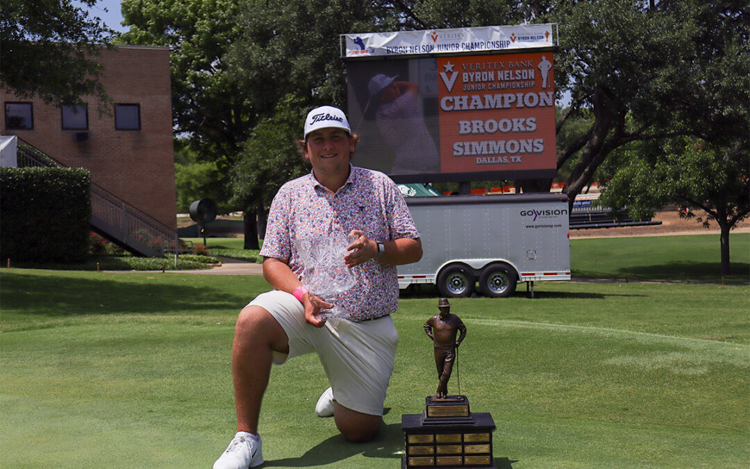 Simmons Wins 26th Veritex Bank Byron Nelson Junior Championship